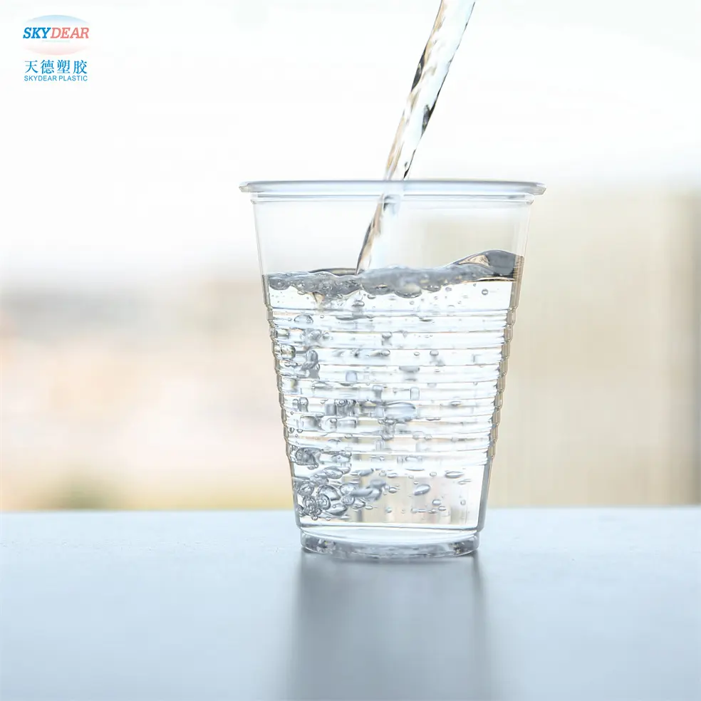 Skydear PP כוסות פלסטיק חד פעמי לשתות כוסות מים קירור קמפינג נסיעות מסיבות ואירועים