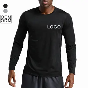 Gym Clothing Workout Apparel Men's Long Sleeve Sport T Shirt Outdoor Running Fall Tops Basketball Training Fitness Shirts