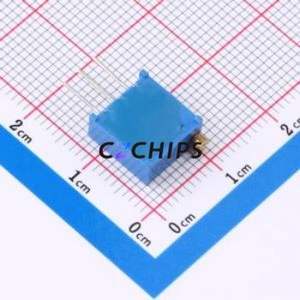 ตัวต้านทาน/โพเทนชิโอมิเตอร์แบบปรับได้สำหรับ3296W-105ผ่านชิ้นส่วนรู (THT)-3P, ตัวต้านทาน9.5x4.8มม. 10% 1mOhm 500 250mw ppm. - Product Image 2