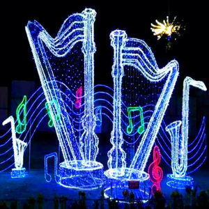 Commercial Musical Theme Christmas LED <b>Light</b> Installation for Mall Plaza Holiday Decoration Project - Product Image 1
