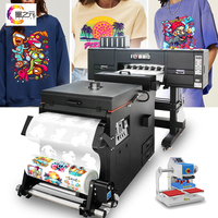 Printer DTF 3D Puff Embroidery UV 60cm 2 Kepala I3200 Papan Hoson Baru Garansi 1 Tahun Pasokan Pabrik Cetak Pakaian