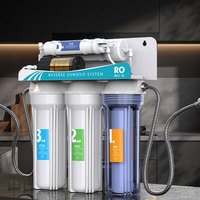 Pemurni Air RO Modular dengan Antarmuka Universal, 5 Tahap Filtrasi, Bebas BPA, Aman untuk Pipa Air, Air Minum Langsung