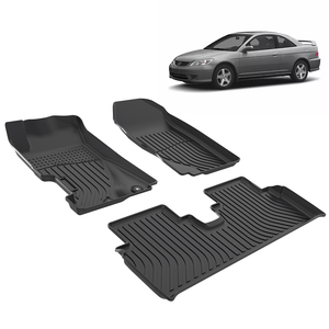 เสื่อ3D รถกันน้ำพรมยางปูพื้นรถ LHD พรมปูพื้นรถสำหรับฤดูหนาวที่สมบูรณ์แบบสำหรับ <span class=keywords><strong>Honda</strong></span> Civic 2001-2005 - Product Image 2