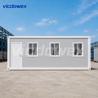 VICDOWEX Bâtiment Modulaire Contemporain en Conteneurs pour Bureau, Dortoir, Entrepôt et Logement du Personnel
