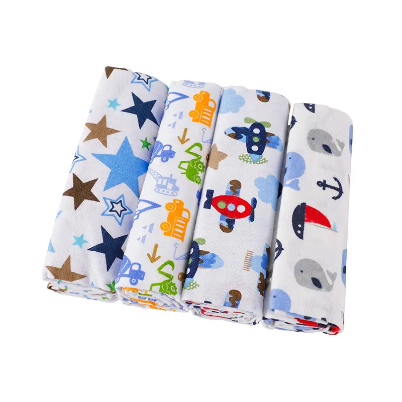New design soft breathable boy girls flannel sheet swaddle blanket for baby kids