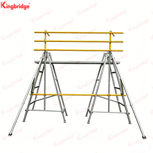Système de garde-corps réglable en alliage d'aluminium industriel T6061 pour échafaudage et plancher, protection antichute, capacité de <span class=keywords><strong>charge</strong></span> 225 kg, plusieurs baies - Product Image 1