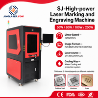 Machine de marquage et de gravure laser haute puissance SJ-High Power 50W 80W 100W 200W, certifiée CE FDA, pour métal, acier, bijoux, gravure industrielle