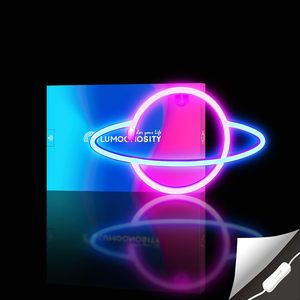 Insegne al <span class=keywords><strong>Neon</strong></span> LED in Acrilico Goldmore Planet per Decorazione Murale, Alimentate USB/Batteria con Alto CRI 95 - Product Image 2