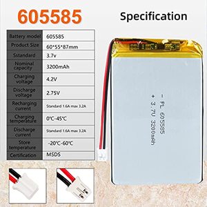 Batería de <span class=keywords><strong>reloj</strong></span> recargable de iones de litio de 3.7V Eco Drive del fabricante OEM, 500mAh 200mAh, tamaño de moneda - 701855 602020 502025 - Product Image 4