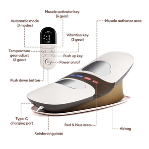 Alat Pijat Pinggang Elektrik 2026 untuk Meredakan Nyeri Punggung Bawah, Perangkat Traksi Lumbal dengan Panas dan Traksi Airbag Dinamis - Product Image 5