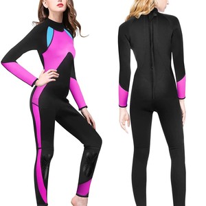 Traje de neopreno de 3 mm para mujer, traje completo de cuello alto para surf, buceo y deportes acuáticos. - Product Image 3