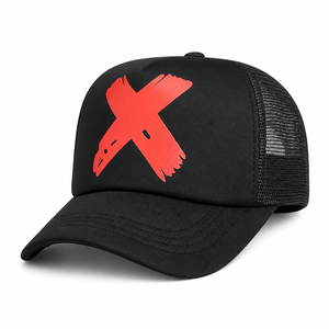 Gorra Trucker de 5 Paneles con Malla y Espuma, Estilo Hip Hop, para Playa, con Imagen Serigrafiada y Bordado 3D en Lona, para Adultos - Product Image 1