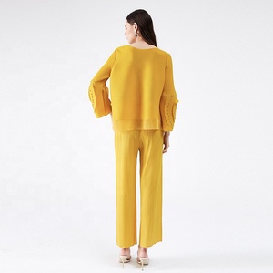Blus Pakaian Wanita Desain Lemak Wanita Desain 100% Poliester Lengan Panjang Atasan Musim Panas - Product Image 6