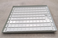Table de culture hydroponique 4x4 FT en ABS, étanche, avec valve de drainage pour système hydroponique de serre commerciale