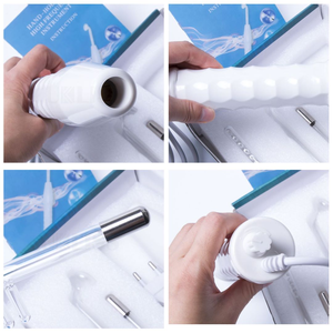 Dispositivo cosmético para tratamentos faciais e corporais, terapia de ozônio, varinha de alta frequência com 4 eletrodos - Product Image 4