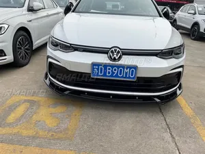 Kit carrosserie pour VW Golf MK8 GTI R-Line 2021-2023, diffuseur de pare-chocs avant, aspect fibre de carbone, style combat, protection de pare-chocs, accessoires de voiture - Product Image 5