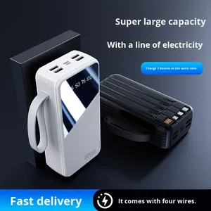 Batterie externe ultra-grande capacité 50 000 mAh Li-polymère, charge rapide Type-C, affichage numérique intelligent, utilisation en extérieur, autonomie extra longue - Product Image 2