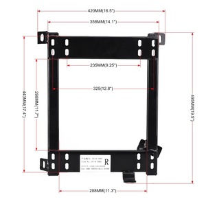 CNSPEED Car Seat Bracket For 1996 Toyota Supra Steel Racing Seat <b>Mounting</b> <b>Frame</b> Left Right Pair - Product Image 4
