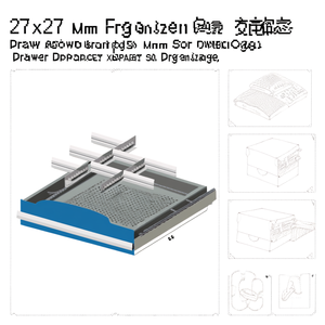 Fami <b>Drawer</b> Organizer Set 27x27 Mm Front Height 50 Mm <b>For</b> <b>Drawer</b> <b>Storage</b> - Product Image 3