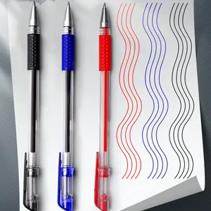 Hot Sale Factory 0.5mm Cheap Gel Pen Student Office Supplies Neutral Pen Black Gel Pen With Logo Custom