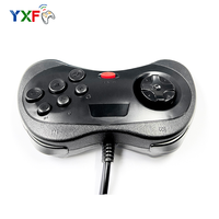 Kablolu USB PC Gamepad Joystick, saturn USB kablolu oyun sopa sevinç ped denetleyicisi için Windows PC MAC Linux ahududu Pi 3 Sega Gen