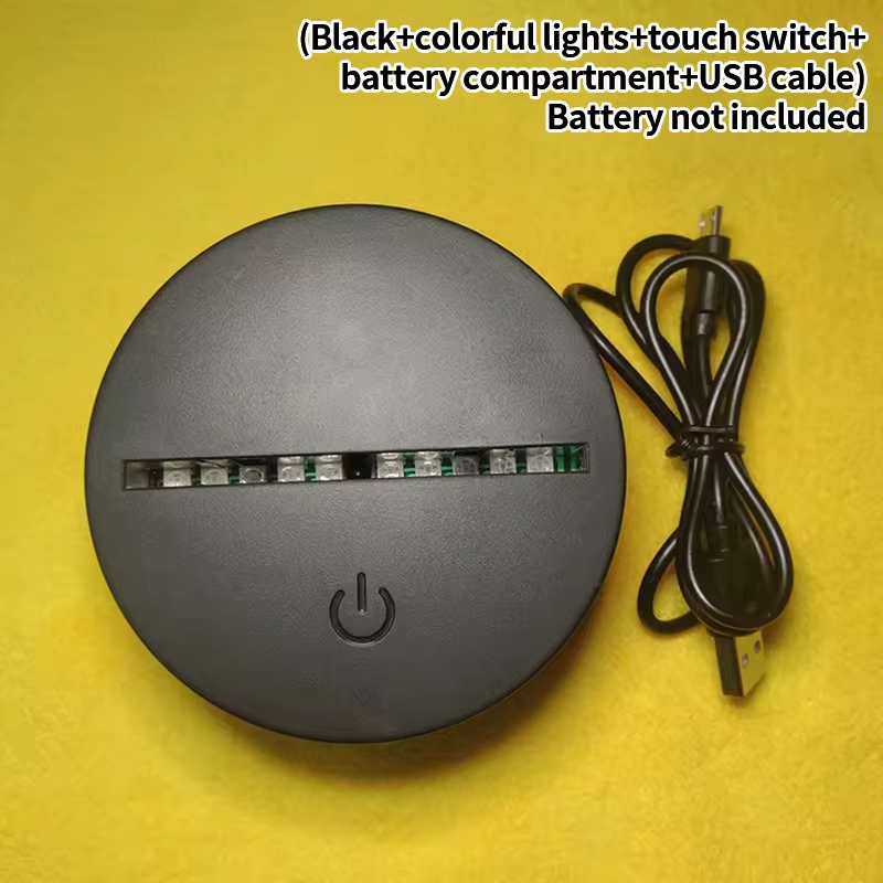 base negra 7 colores