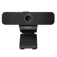 Logitech C925e 1080P Webcam Bisnis Asli dengan Koreksi Cahaya RightLight 2, Mikrofon Stereo, Sudut Lebar, Kamera Web USB