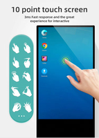 Lecteur de publicité de métro de 32 pouces ou d'autres tailles Kiosque à écran tactile au sol Intérieur HD LCD Signalisation numérique et affichages