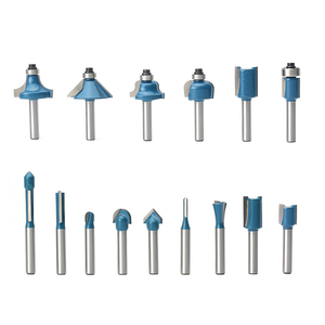15Pcs Router Bit Thiết Lập Chế Biến Gỗ Công Cụ Màu Xanh Màu Sắc Thẳng Bit Góc Bit Tròn Cho Gỗ MDF - Product Image 3