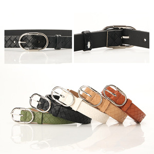 <span class=keywords><strong>Ceinture</strong></span> décorative tendance pour <span class=keywords><strong>femme</strong></span>, motif géométrique rectangulaire, boucle en alliage, multicolore, populaire - Product Image 4