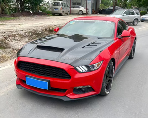2015-2024สำหรับ Ford Mustang TF สไตล์คาร์บอนไฟเบอร์ชุดกระโปรงท้ายรถชุดระบายอากาศแบบเปิดรูและฝากระโปรงกระจายความร้อน - Product Image 6