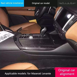 Kit de molduras de fibra de carbono seca para <span class=keywords><strong>Maserati</strong></span> <span class=keywords><strong>Levante</strong></span>, <span class=keywords><strong>Ghibli</strong></span>, Quattroporte - Carcasa de espejo, panel de botones, manija de puerta - Product Image 2