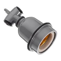 Douille de lampe E27 en métal porcelaine aluminium durable Douille polyvalente pour l'intérieur et l'extérieur avec vis en plastique