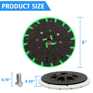 بيع مباشر من المصنع: أقراص تجليخ بديلة بـ 48 ثقبًا مقاس 150 مم مع خطاف وحلقة للصنفرة المدارية - Product Image 2