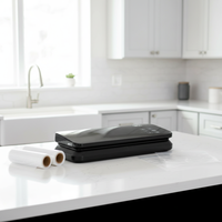 Mini scelleuse sous vide électrique domestique entièrement automatique, à poser sur table, avec bouton tactile, coupe-sac intégré, capacité 35 ml