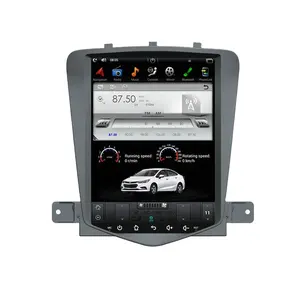 Vertical Screen Tesla 2 Din Radio Android Radio 10.4'' Video Rotating Flexible Screen Facing Panel For CHEVROLET CRUZE 2009-