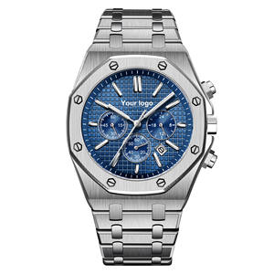 男性用カスタムファッション耐水性ステンレス鋼多機能クォーツムーブメント腕時計 - Product Image 1