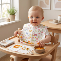 Bavoir jetable pour bébé, film PE anti-fuite, tablier jetable pour restaurant, repas des enfants
