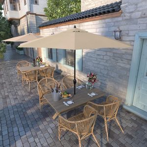 Ombrellone da Esterno con Logo Personalizzabile, Vendita Diretta dalla Fabbrica, Ombrello Pubblicitario da Spiaggia con Angolo e Altezza Regolabili. - Product Image 6