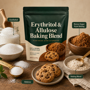 Integratore alimentare <span class=keywords><strong>a</strong></span> base vegetale di zucchero alternativo eritritolo in polvere <span class=keywords><strong>a</strong></span> basso contenuto calorico eritritolo allulosa miscela di lievito in polvere - Product Image 3