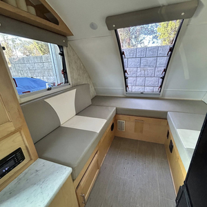Caravane à vendre, caravane de voyage légère remorquable avec rangement pour lit, petite caravane de <span class=keywords><strong>camping</strong></span> pour les escapades en plein air - Product Image 5