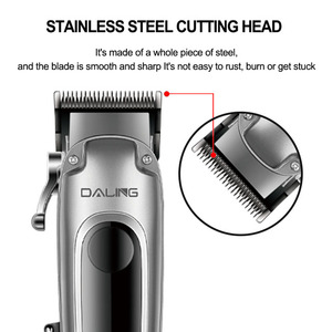 <span class=keywords><strong>DALING</strong></span>-Cortadora de pelo inalámbrica profesional para peluqueros, recortadora de pelo con pantalla LED, carga USB, 6500RPM - Product Image 2