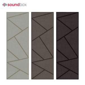 Painéis de parede de fibra de vidro, painéis acústicos modernos de absorção de som para home theater, decoração, fácil instalação - Product Image 6
