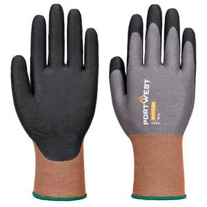 PORTWEST - CT21G8RL CT Cut C21 Gant en nitrile, gris/noir-GANTS EAN 5036108406067 - Product Image 1
