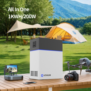 สถานีพลังงานแสงอาทิตย์ประสิทธิภาพสูง น้ำหนักเบา 200W 1kWh 1000W 2kWh แบตเตอรี่ - Product Image 3