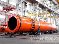 Hongxing brand rotary drum dryer for drying wood, sawdust, sand and mineral rock in China