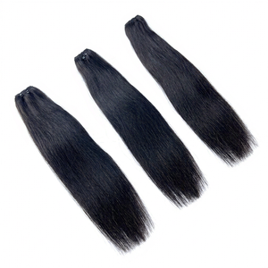 สินค้าขายดี THANH ผมแท้เวอร์จินเวียดนาม 100% แบบ Remy เกรดซุปเปอร์ดับเบิ้ลดรอว์น เย็บด้วยเครื่องแบบดับเบิ้ลเวฟท์ ผมตรงธรรมชาติ คุณภาพสูง น้ำหนัก 100 กรัม - Product Image 1