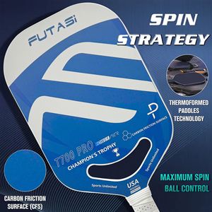 Racchetta da Pickleball Professionale in Fibra di Carbonio Toray T700 con Nucleo Termoformato Gen4 per Giochi all'Aperto - Product Image 4