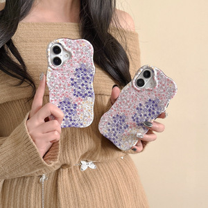 Spring fresh floral pattern phone case for <b>iPhone</b> 16 Pro Max, also compatible with for <b>iPhone</b> 17, 15/14, two-in-one shockproof - Product Image 5