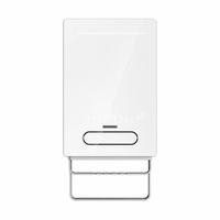 Chauffage mural sans perçage 2200W pour salle de bain, radiateur céramique PTC portable, ventilateur électrique pour espaces restreints, sèche-linge avec affichage numérique